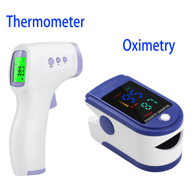 Pulse Oximeter - 의료용 적외선 체온계, LED 디지털 백라이트,