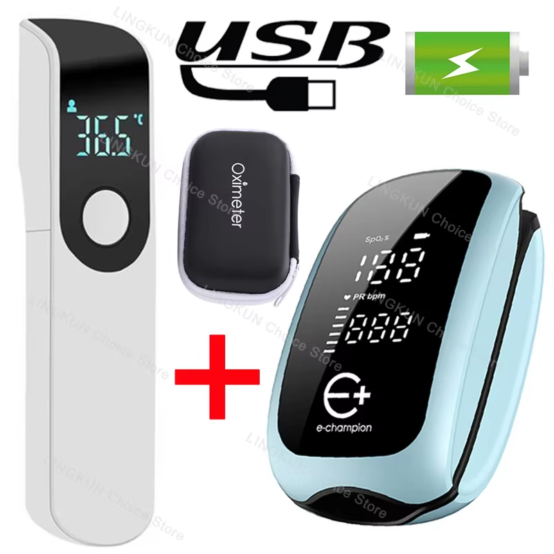 Pulse Oximeter - 디지털 LED 디스플레이, 어린이용, 충전식, 의료용