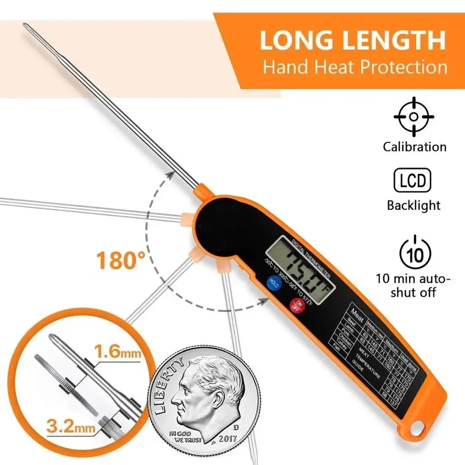 Thermometer Digital - 1개입 디지털 주방용 식품 온도계, 주방