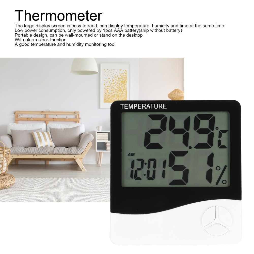 대형 디스플레이 화면을 갖춘 실내 온도계 겸 벽걸이형  - Thermometer Digital 리뷰 및 가격