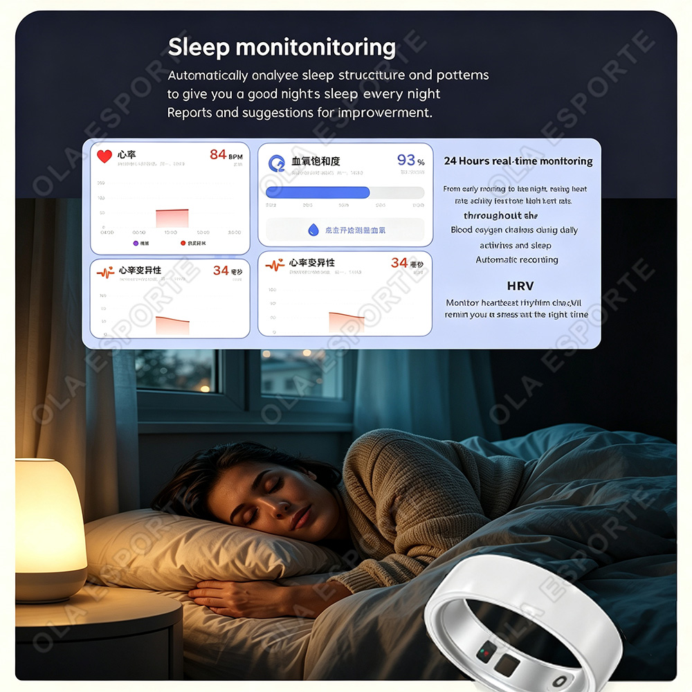 세라믹 스마트 링, 심박수, 혈중 산소 포화도, 수면  - Blood Pressure Monitor 리뷰 및 가격